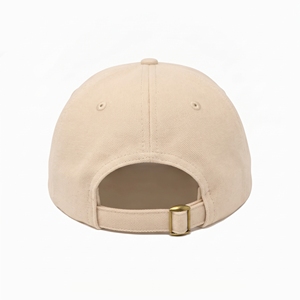 Gorra de Béisbol Unisex de 6 Paneles, Color Beige Mostaza, Lona, Ajustable, Color Sólido, Casual, para las Cuatro Estaciones, Personalizada con Sublimación en Seda Satinada - Product Image 3