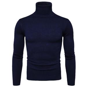 Pulls thermiques ajustés pour hommes sur mesure, pull à col roulé côtelé chaud pour hommes, vente en gros, tricot à col montant pour hommes - Product Image 4