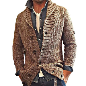 เสื้อสเวตเตอร์ผู้ชาย น้ำหนักเบา เสื้อคาร์ดิแกนสำหรับผู้ชายและผู้หญิง ดีไซน์แฟชั่นใหม่ สไตล์ลำลอง ถักทออย่างมีสไตล์ - Product Image 2