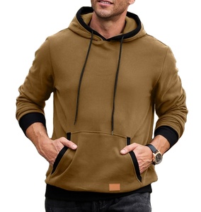 Basics New Color sólido Sudadera con capucha al aire libre Camping Caza Algodón mezclado con capucha Hombres Deportes Algodón Camo Chaquetas - Product Image 1