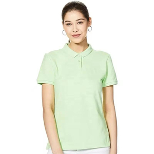 Classic slim fit stretch fabric soft touch button placket smart casual style <b>Women</b> <b>Polo</b> <b>Shirts</b> modern style <b>Women</b> <b>Polo</b> <b>Shirts</b> - Product Image 2
