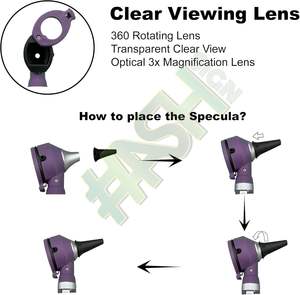 Set de Otoscopio de Fibra Óptica Mini de Plástico ENT, LED, Operación Manual, Fuente de Alimentación, Certificado CE, 99.5% de Precisión, Diagnóstico Clínico - Product Image 4