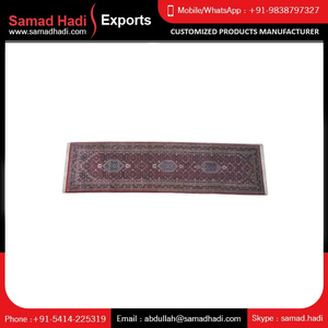 Tapis en laine et coton brodés à poils moyens noués à la main de style persan de qualité supérieure pour Green Living - Product Image 4