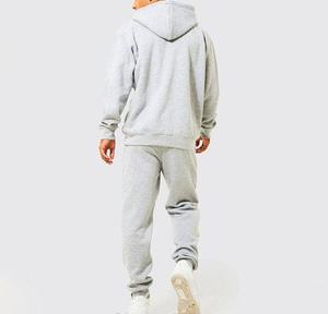 Todos los tamaños Pantalones de chándal acampanados de alta calidad Sudadera con capucha Chándal de gimnasio con cremallera completa personalizado con logotipo bordado Temporada de invierno Conjunto de talla grande - Product Image 6