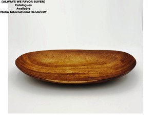 Bol de service en bois imprimé émail Plateau de service en bois imprimé floral Plateau en bois imprimé émaux Fabriqué en Inde - Product Image 6