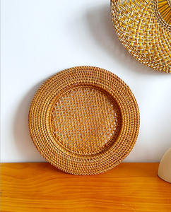 Meilleures ventes 2026 : Assiettes de présentation, sous-verres et sets de table en rotin tressé, articles de table artisanaux en gros du Vietnam - Product Image 2