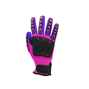 Nitrile Coated Anti Slip Professional Impact Resistant High Visibility Heavy Duty Fingertips Smooth Textured Safety Gloves - Product Image 3