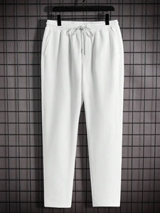 ชุดวอร์มสำหรับผู้ชายเสื้อเชิ้ตแขนสั้นและกางเกงขายาวเอวรูดตามสั่งเสื้อผ้ากีฬาฤดูร้อน - Product Image 5