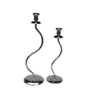 Bougeoir Unique Bougeoir en métal fini pour Table à manger Décoration de la maison Cadeaux Décoratif Salon Éclairage Fourniture - Product Image 1