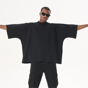 Fabricant de vêtements personnalisé de haute qualité t-shirt hommes 100% coton t-shirt blanc lavage à l'acide t-shirt à manches courtes chemise unisexe boxy t-shirt - Product Image 3