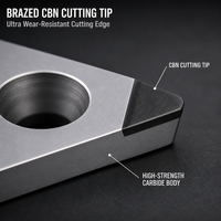 CBN Diamond Turning Inserts TNMG160402 TNMG160404 TNMG160408 , CNC Lathe Diamond Tool Tips for Aluminum Alloy Machining