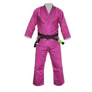 Su misura di vendita calda di colore rosa prezzo di fabbrica Oem servizio Bjj uniformi per gli uomini di formazione di combattimento Jiu Jitsu gi