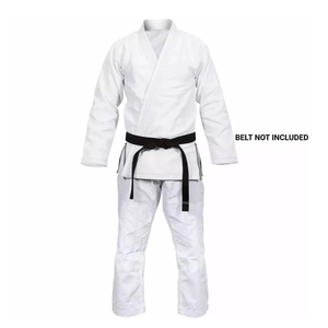 Blanc BJJ Gi Qualité Kimono Brésilien Sur Mesure De Jiu Jitsu Nouveau Style pour Adultes Karaté Jiu Jitsu Taekwondo Formation Uniforme - Product Image 1
