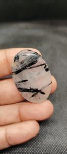 หินควอทซ์เจียระไนแบบทับทิมธรรมชาติสีดำอัญมณีหลวมสำหรับทำเครื่องประดับ - Product Image 6