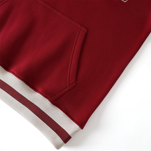 Sudadera de Invierno Delta Crimson DST Chenille con Cuello Redondo |   Sudadera Unisex Estilo Universitario con Logotipo Griego Bordado en la Parte Delantera y Ribetes - Product Image 4