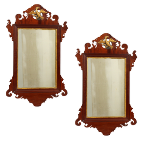 Miroir décoratif européen Miroir mural Miroir à cadre en bois massif naturel pour salon, décoration de la maison, hôtel et villa - Product Image 1