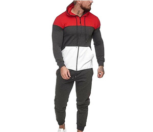 Survêtement uni unisexe personnalisé de grande taille, deux pièces, survêtement en molleton, jogging en coton et en polyester personnalisé, vente en gros - Product Image 5