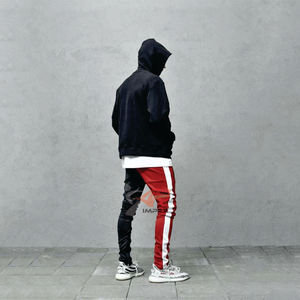 Pantalon décontracté pour homme IMPEX de haute qualité avec logo personnalisé imprimé, en coton écologique, design multi-couleurs avec surpiqûres, pantalon de survêtement à lacets - Product Image 2