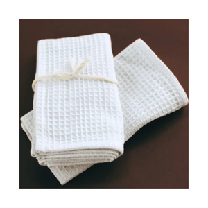 Toallas de cocina bordadas de algodón orgánico Chambray de Golf de lujo 50x70cm 210 GSM GOTS certificado Textiles de cocina duraderos sin pelusa - Product Image 5