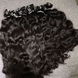 Trenzado de cutícula vietnamita de alta calidad, trama de cabello humano Real de un donante, extensión de cabello natural ondulado doble dibujado, cabello virgen - Product Image 1