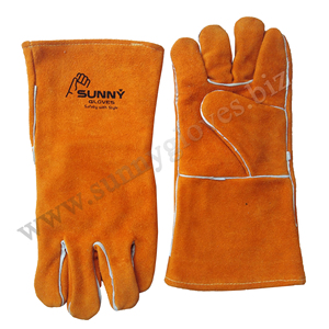 ถุงมือหนัง ถุงมือทํางานเพื่อความปลอดภัย / ผู้จัดจําหน่ายโรงงานในปากีสถาน / ถุงมือเชื่อมอุตสาหกรรม ทนความร้อน มือทํางานเพื่อความปลอดภัย Tig - Product Image 4