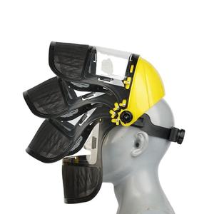 Casco de seguridad de fábrica, sombrero, visera de malla, casco de cara completa, desbrozadora, cortacésped de jardín, máscara protectora - Product Image 2