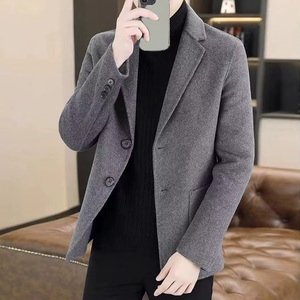 Robe moderne coupe ajustée manteaux pour hommes affaires formel manteau d'hiver élégant vêtements de bureau design élégant manteaux habillés pour hommes à vendre - Product Image 5