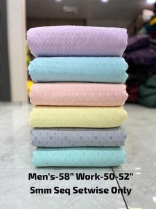 OEM Luxury Lightweight Chikan <b>Fabric</b> Borer Patta Design Shirts Pure Cotton with Gold Sequin Rayon Embroidery for Home Decor - Product Image 5