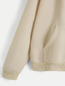 Térmica personalizada peso pesado 500 GSM caída hombro Sudadera con capucha fabricantes en blanco 100% algodón Pullover Color sólido. - Product Image 5