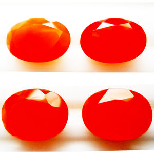 แฮนด์เมด 100% ธรรมชาติ Carnelian สีส้มรูปไข่ฟรีขนาด Faceted ตัดอัญมณีหลวมเครื่องประดับคุณภาพสูงทําอัญมณี - Product Image 1