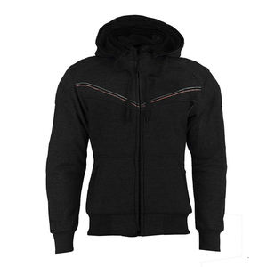 Venta directa de fábrica, Sudadera con capucha con cremallera completa hecha a medida para hombre de alta calidad, temporada de invierno, tela francesa bordada, técnicas teñidas lisas - Product Image 1