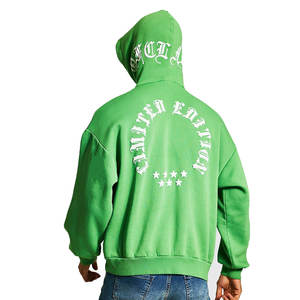 2025 nouvelle mode hommes surdimensionné bouffée impression à capuche décontracté bouffée imprimé hommes sweats à capuche - Product Image 3