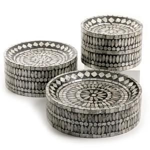 แท่นวางเค้กโลหะทรงกลมดีไซน์หรูหราขาตั้งโชว์ขนมและเค้กสีฟ้า - Product Image 4