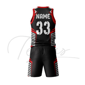 Ensembles de maillots de basket-ball personnalisés pour hommes, imprimés, à séchage rapide, pour équipe et club - Product Image 5