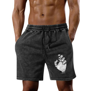 Short délavé à l'acide à prix de gros meilleur matériau short multi-poches respirant anti-rides à séchage rapide pour hommes entièrement personnalisé - Product Image 2