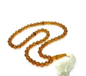 Perles de prière islamiques Kehribar Misbaha en résine ambre de qualité supérieure pour la méditation Dhikr Style ange paix intérieure Focus énergétique - Product Image 4