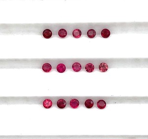 Lote de piedras preciosas sueltas de espinela Rosa natural 1,50-3 MM corte redondo IGI certificado para la fabricación de joyas - Product Image 3