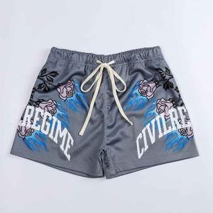 Histoire Customized Made Famous Brand Short Embroidery logo Gym Thick Mesh Power Lifting Sublimation 5 Inch Inteam Shorts - Product Image 1
