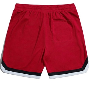 Pantalones Cortos Deportivos Casuales de Malla para Hombre, 100% Poliéster, con Cordón Ajustable, Tejido Transpirable, Estampado por Transferencia de Calor - Product Image 3