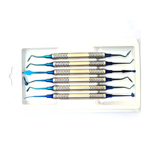 Instrumentos de llenado compuesto recubiertos de titanio, juego Dental, instrumentos quirúrgicos, herramienta restauradora de llenado de plástico compuesto de amalgama - Product Image 3