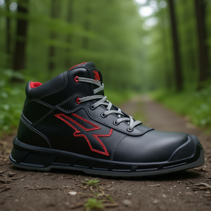 Chaussures de sécurité ESD pour hommes, taille 44, noir-rouge, S3S CI FO SR - Product Image 3