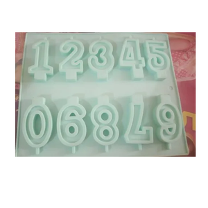 Moule à bougie créatif en silicone de haute qualité pour anniversaire et célébration, réutilisable, pour la fabrication de cire DIY, cadeaux, couleurs personnalisées - Product Image 1