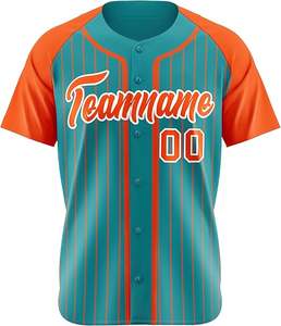 Gran oferta, camiseta y Jersey de béisbol raglán de secado rápido transpirable de 100% poliéster en blanco personalizado con diseño de botones - Product Image 6