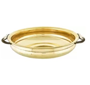 Espejo de cuenco Urli de latón de la mejor calidad con acabado de forma decorativa Premium para boda o decoración del hogar Diseño simple - Product Image 5