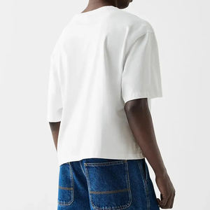 Manufacturer's 250GSM <b>Men's</b> Oversized Heavyweight <b>Crop</b> T-Shirt 100% Cotton Boxy Fit with Drop Shoulder T-shirt for <b>men</b> - Product Image 5