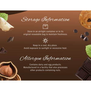 Biscuits ronds à la noisette et au chocolat noir Signature Market (150g) en sachet - Sans produits laitiers ni œufs - Product Image 4