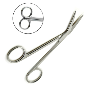 Haute qualité Locklin gomme ciseaux métal acier coudé en forme un tranchant denté ciseaux de chirurgie médicale personnalisés - Product Image 4