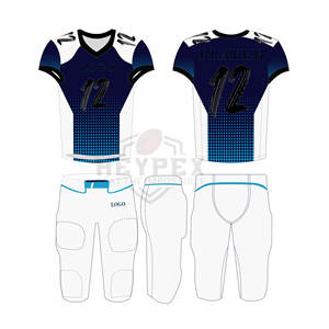 Conjunto de Camiseta y Pantalones Cortos de Fútbol Americano para Adultos, Diseño Personalizado, Transpirable, Talla Grande, Servicio OEM, Secado Rápido, Antibacteriano - Product Image 1