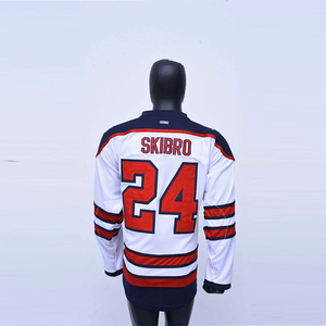 เสื้อเจอร์ซีย์ฮ็อกกี้น้ำแข็งพิมพ์ซับลิเมชันชุดทีมผลิตตามสั่ง - Product Image 4