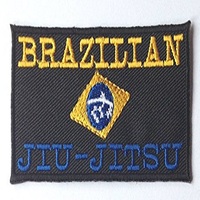Jiu Jitsu brésilien personnalisé Patch 3D brodé thermocollant Badge Chenille tissé Tissu BJJ Grappling Gi Badges Applique